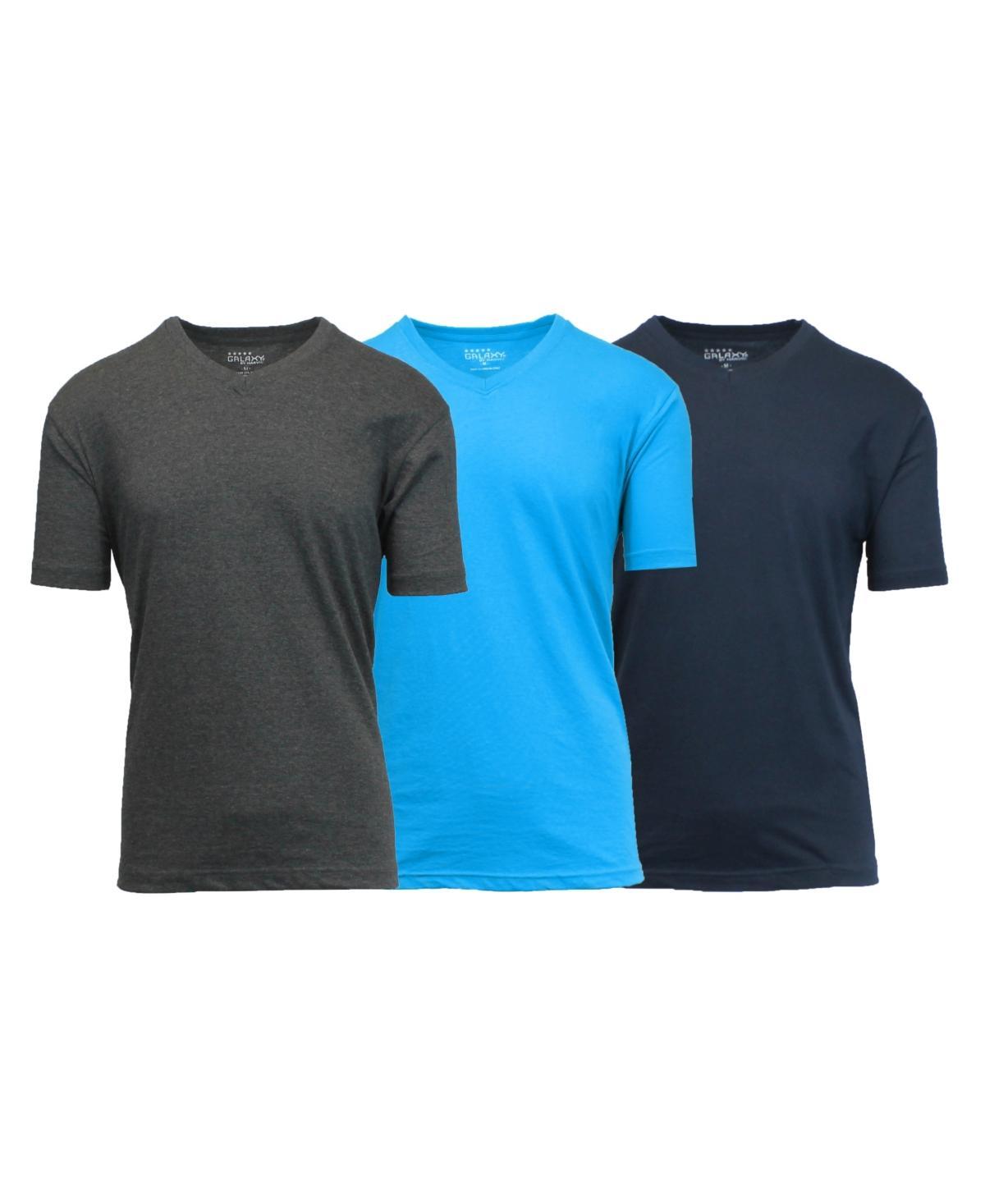 Galaxy By Harvic Mens Short Sleeve V-Neck T-shirt, Pack of 3 Product Image