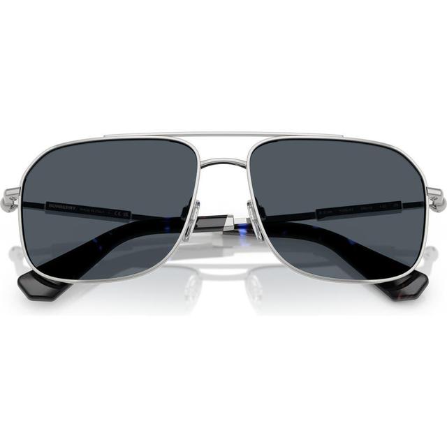 BURBERRY 59mm Pilot Sunglasses In Silver Product Image