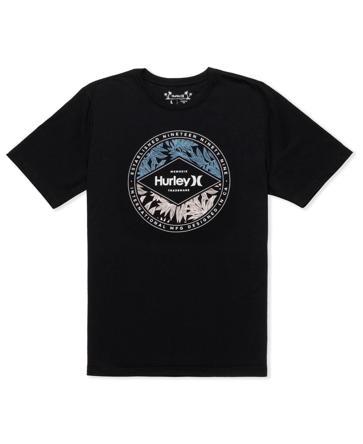 Hurley Mens Everyday H2O-Dri Leafy Split Slub Short Sleeve T-Shirt Product Image