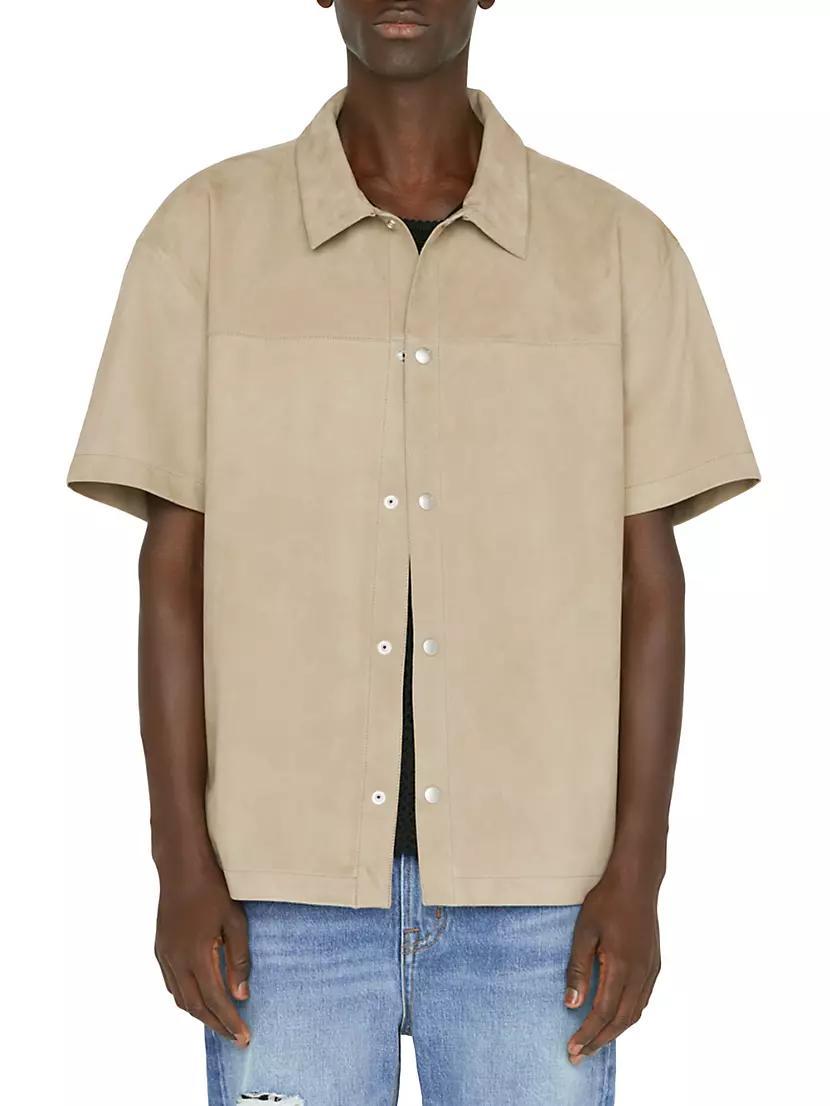 Suede Snap-Front Shirt Product Image