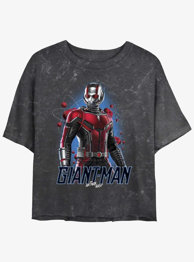 Marvel Ant-Man and the Wasp: Quantumania Giant-Man Atom Mineral Wash Girls Crop T-Shirt Product Image