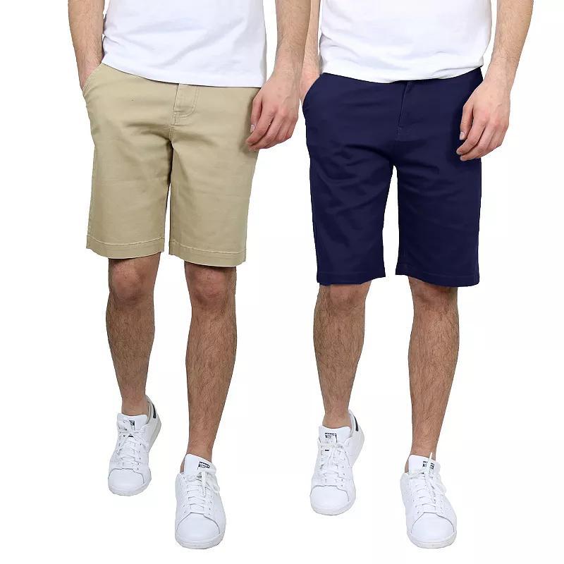 Mens Galaxy 2-Pack 10.5-in. Slim-Fit Cotton Flex Chino Shorts Product Image