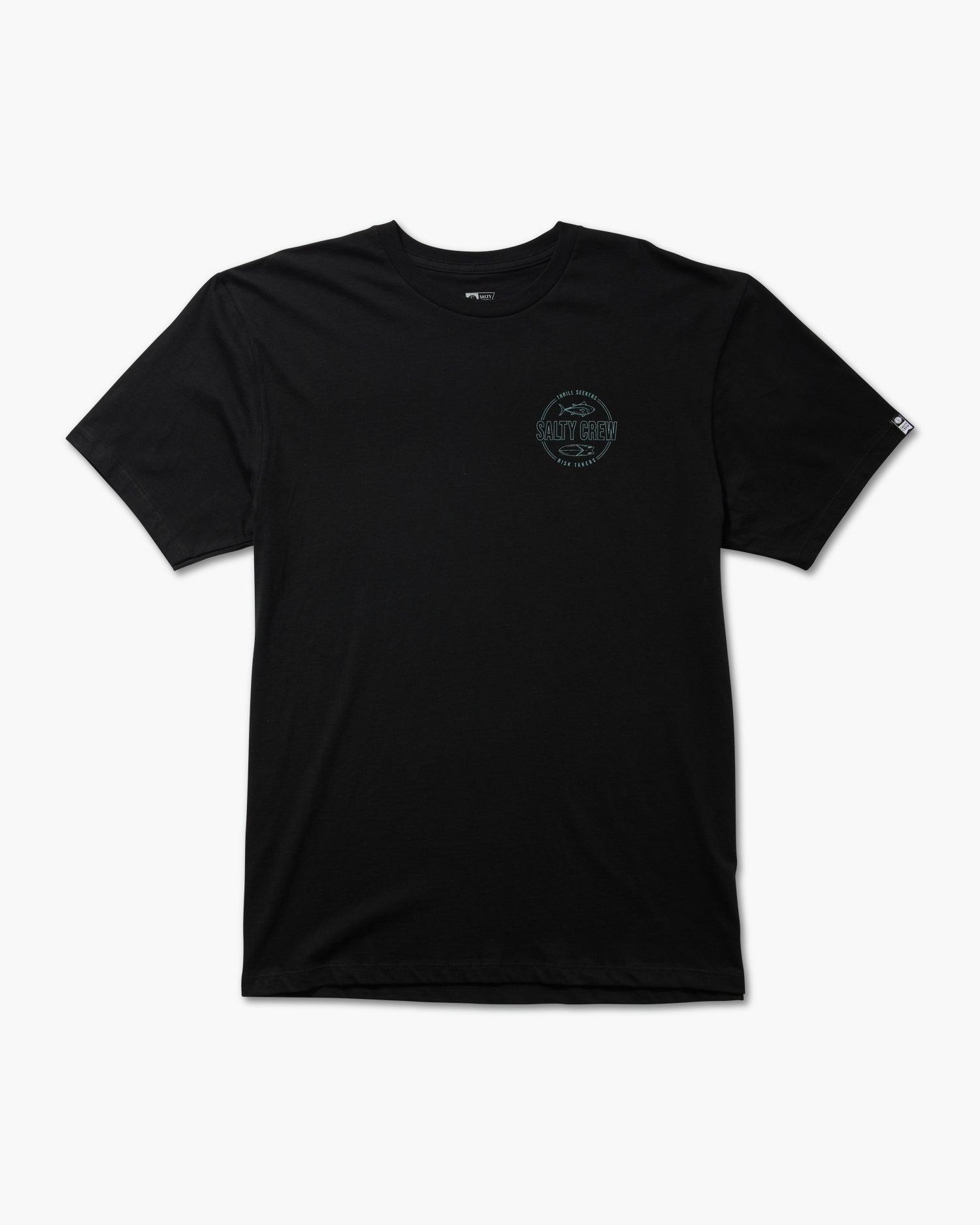 Outlined Black S/S Premium Tee Male Product Image