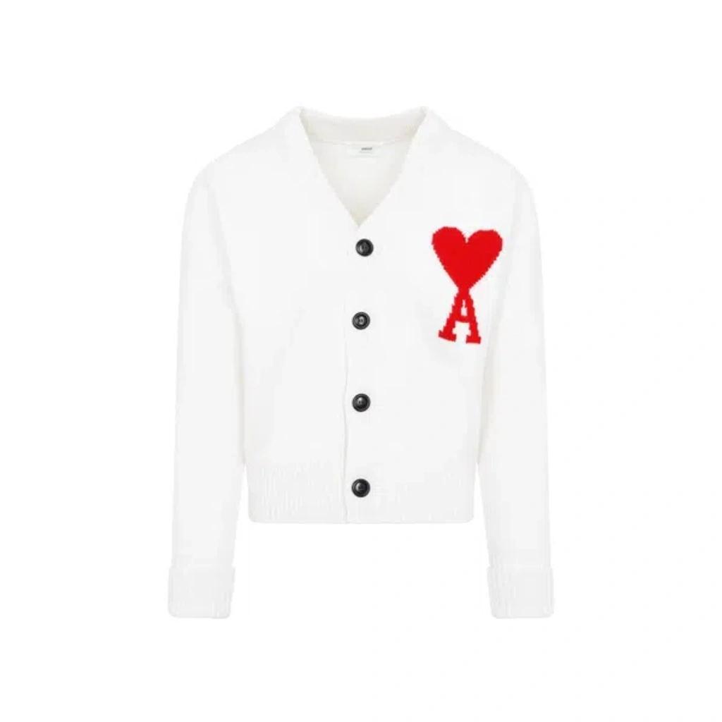 Ami Paris Sweater In White Product Image