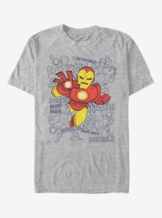 Marvel Iron Man Retro Toss T-Shirt Product Image