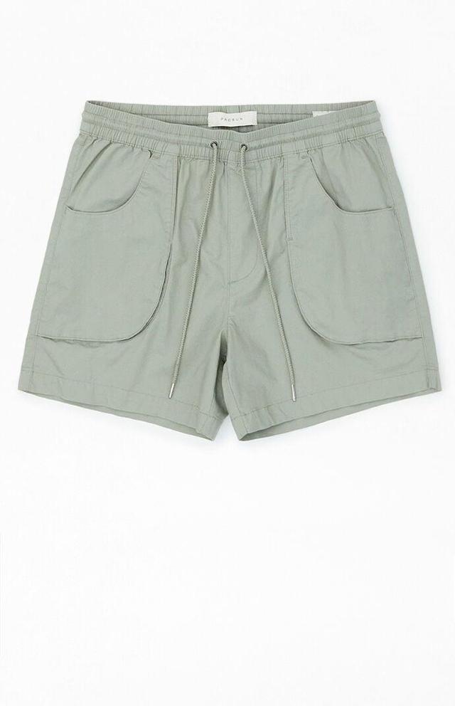 Men's Olive Trey Volley Shorts Product Image