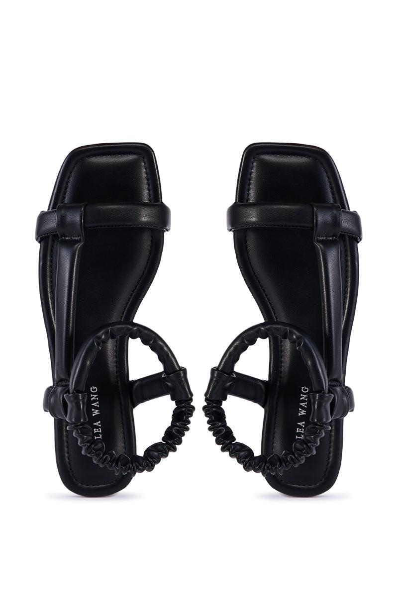 AZALEA WANG PRYSM BLACK SANDAL Product Image