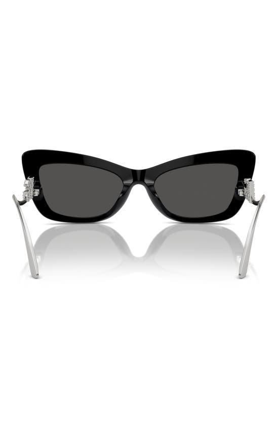 55mm Cat Eye Sunglasses In Black Product Image