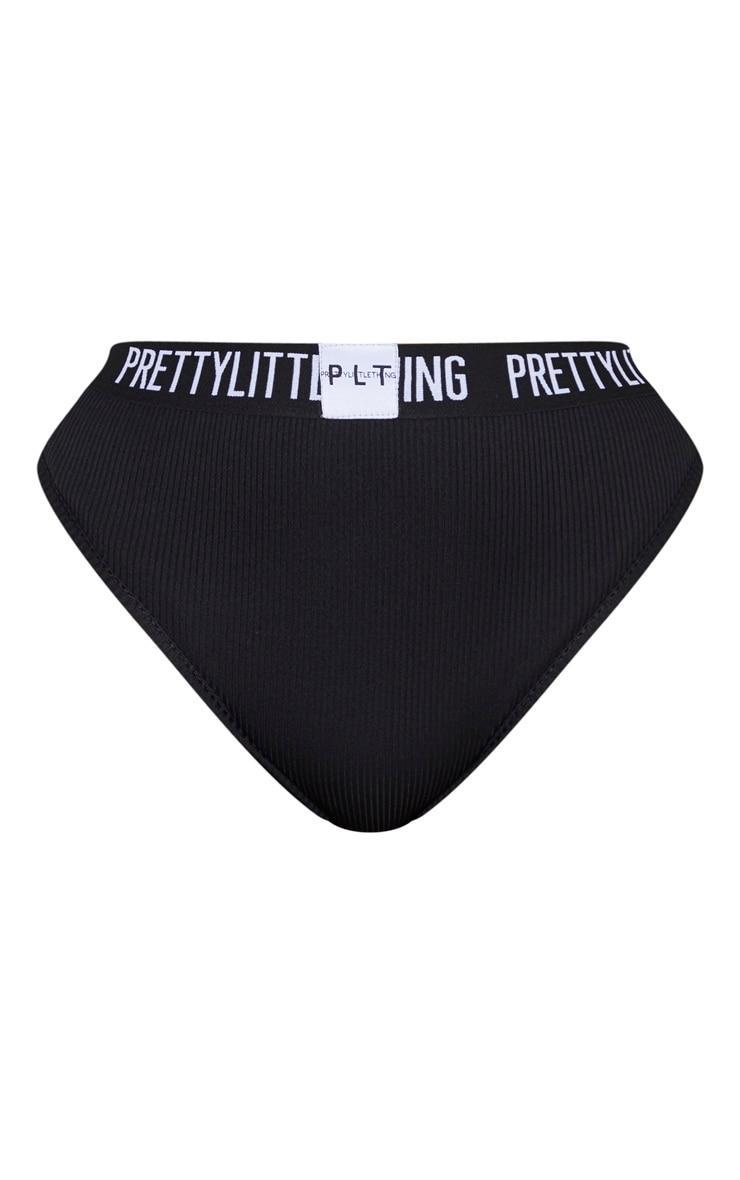 PRETTYLITTLETHING Plus Black Tape Panties Product Image