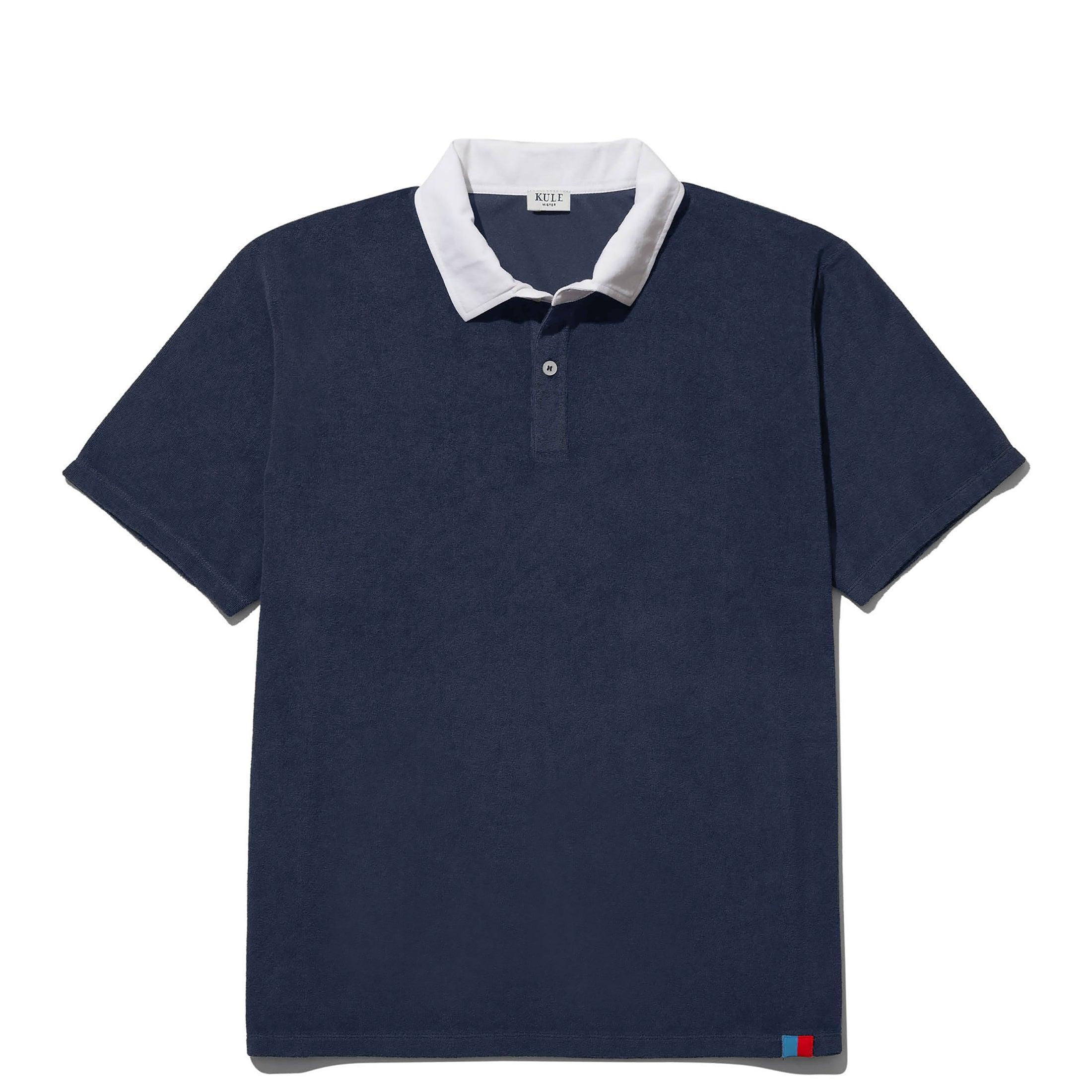 The Men's Terry Polo - Navy Male Product Image