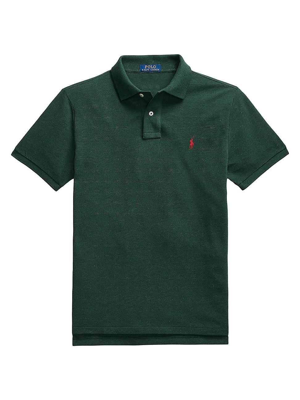 Mens Basic Mesh Polo Shirt Product Image