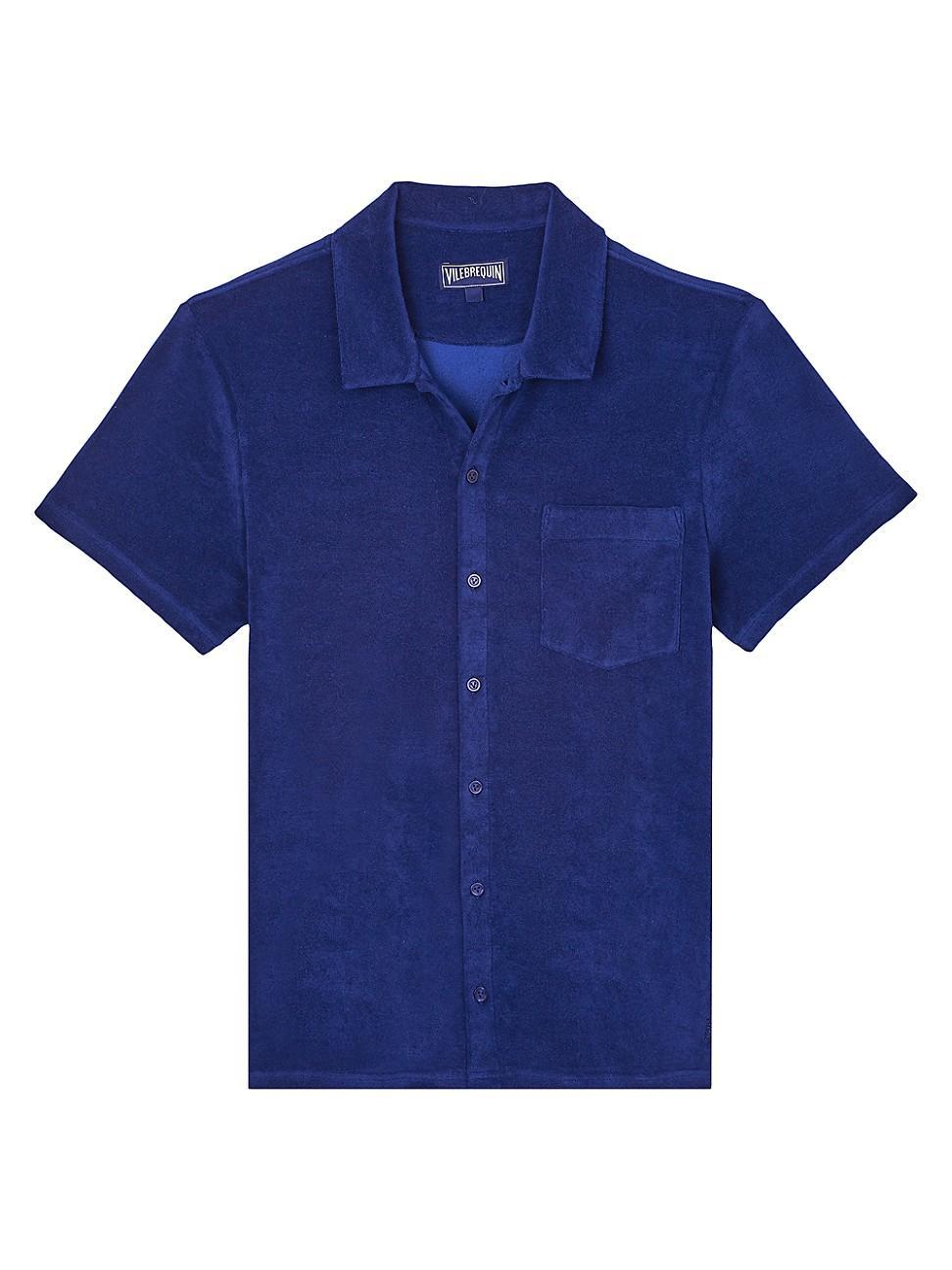 Mens Organic Cotton Terry Button-Up Product Image