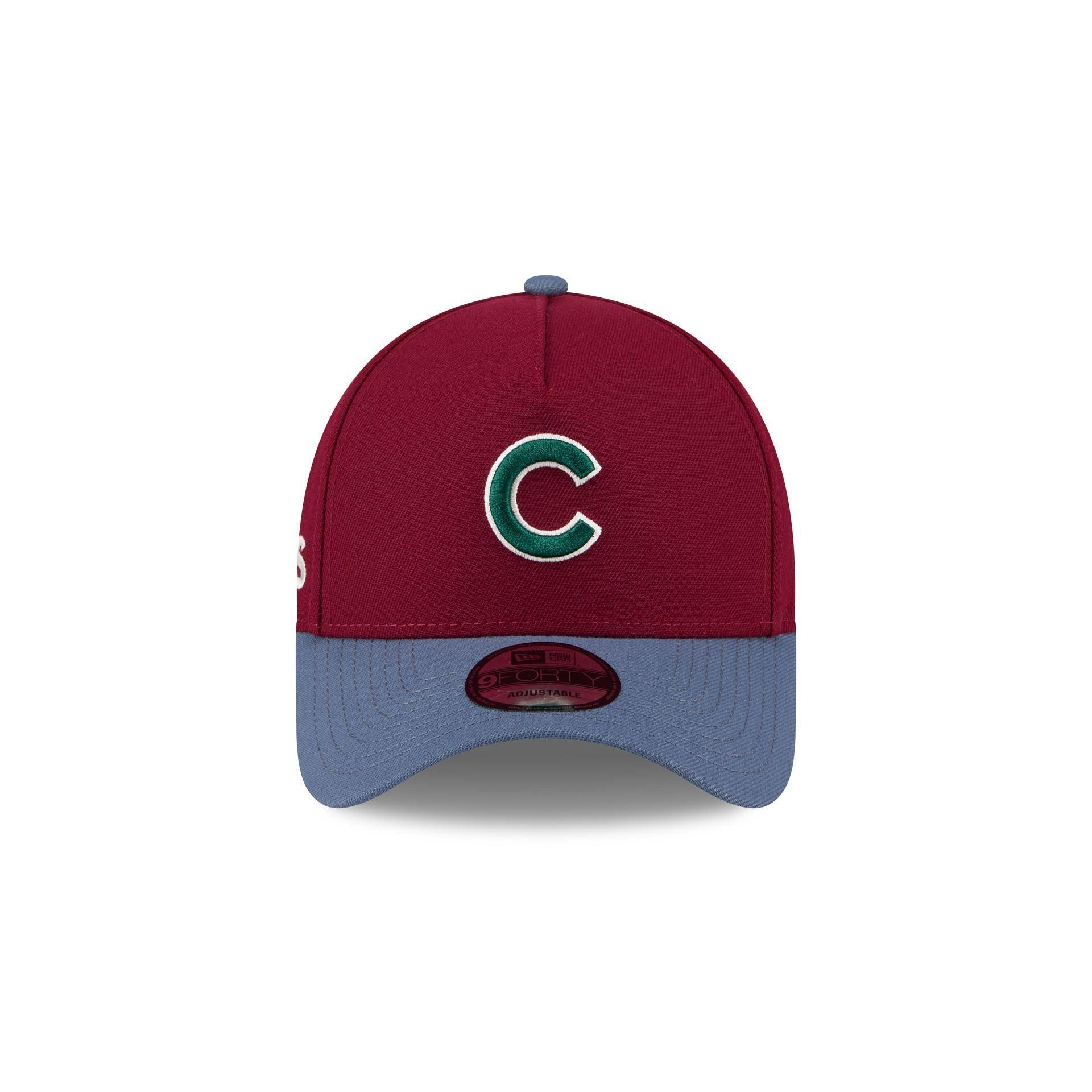 Chicago Cubs Cherry 9FORTY A-Frame Snapback Hat Male Product Image