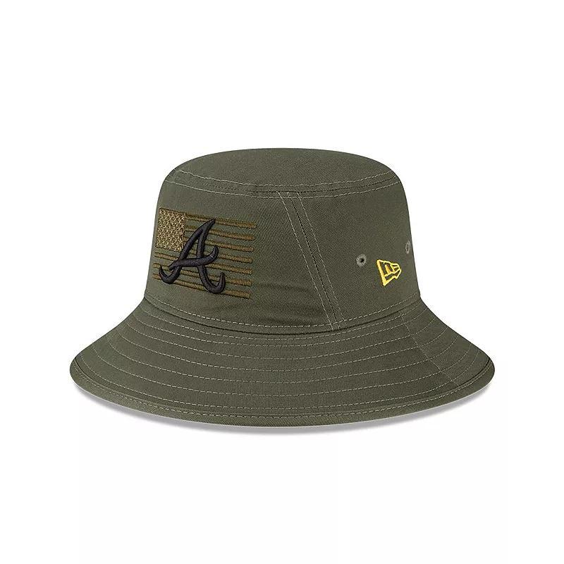 Mens New Era  Green Atlanta Braves 2023 Armed Forces Day Bucket Hat Product Image