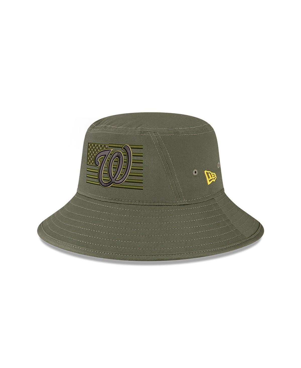 Men's New Era  Green Washington Nationals 2023 Armed Forces Day Bucket Hat Product Image