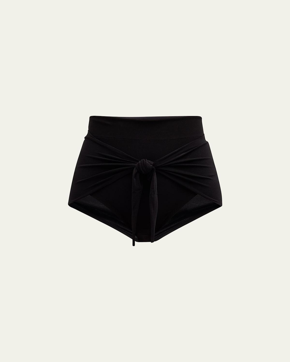 Diaper Tie-Front High-Waist Bikini Bottom Product Image