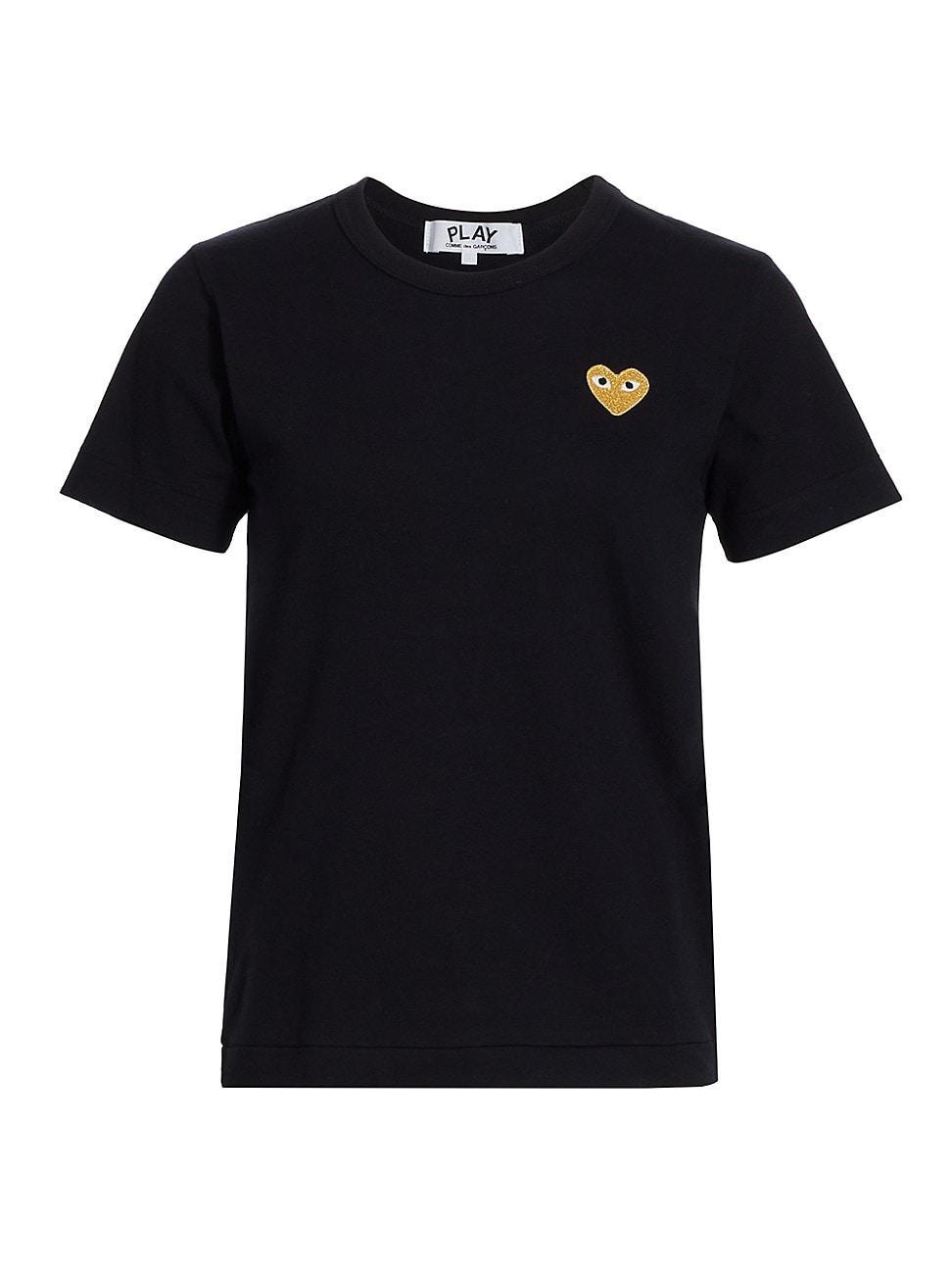 Womens Embroidered Heart T-Shirt product image