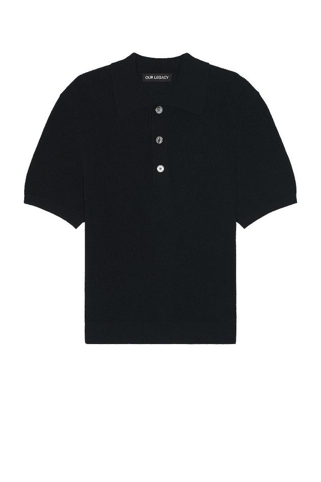 Our Legacy Traditional Polo in Black Product Image