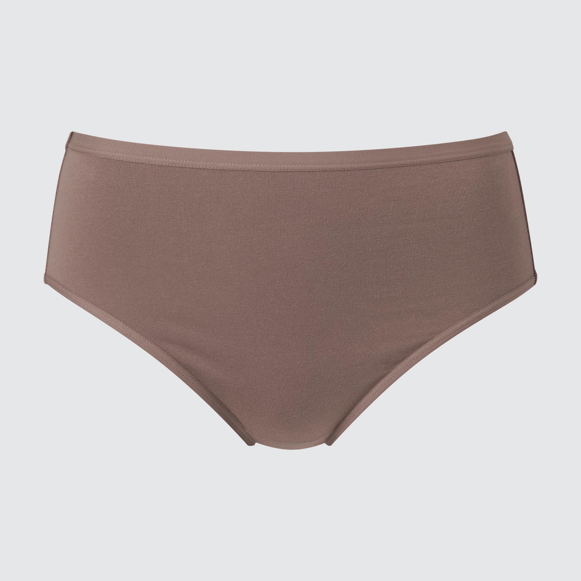 Womens High-Rise Briefs Brown XS UNIQLO US Product Image