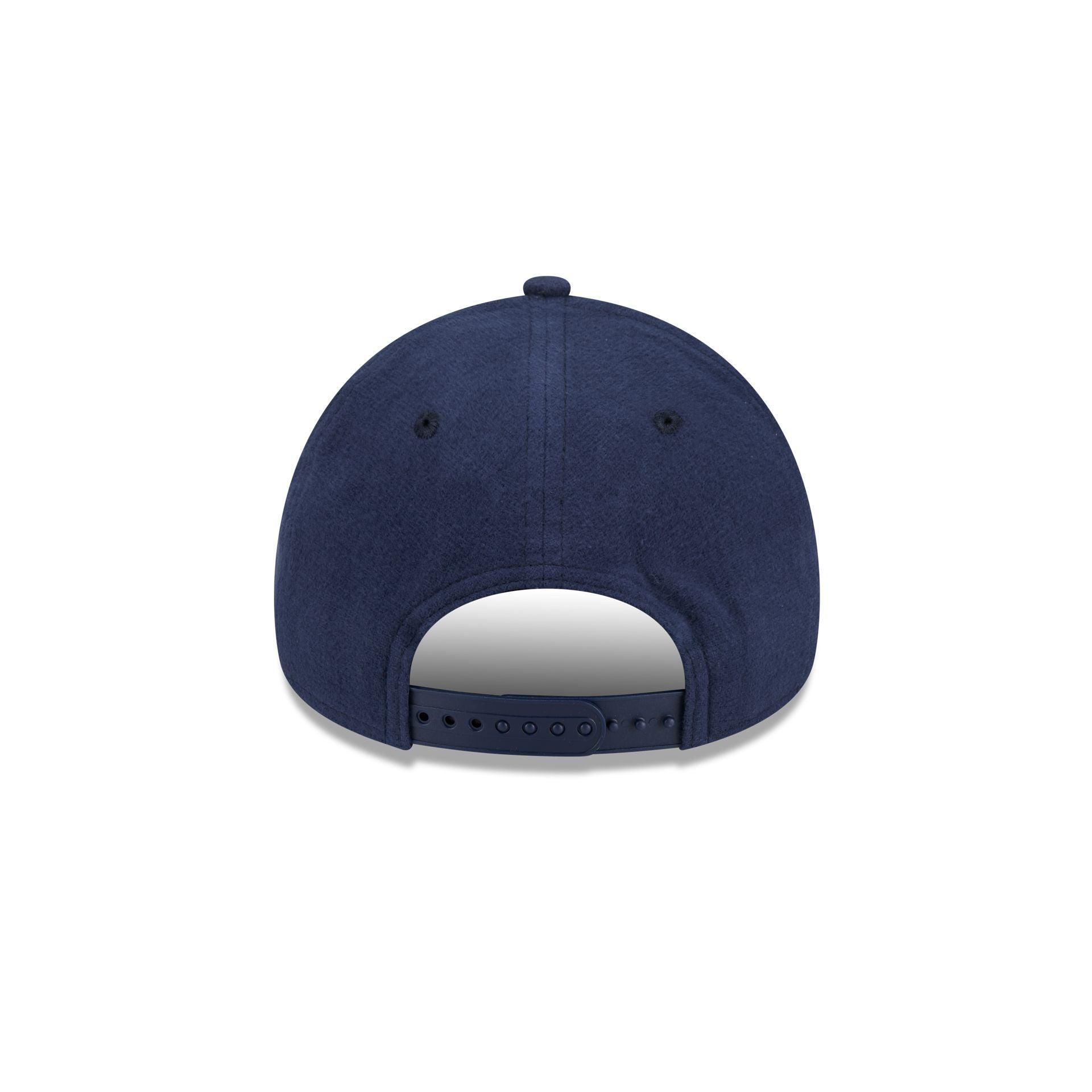 Miami Heat Moleskin Crown Navy 9FORTY A-Frame Snapback Hat Male Product Image