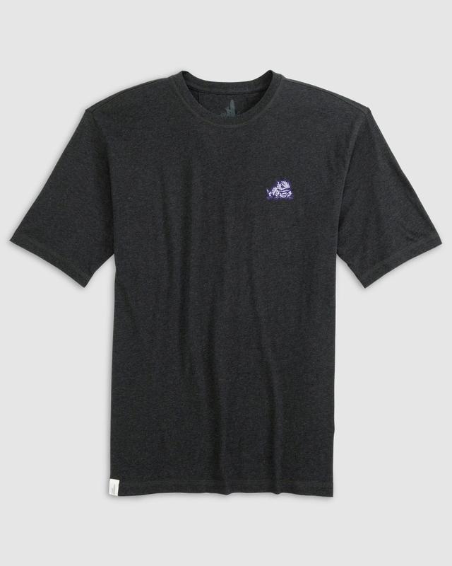 johnnie-O Texas Christian University Heathered Spencer Cotton T-Shirt Product Image