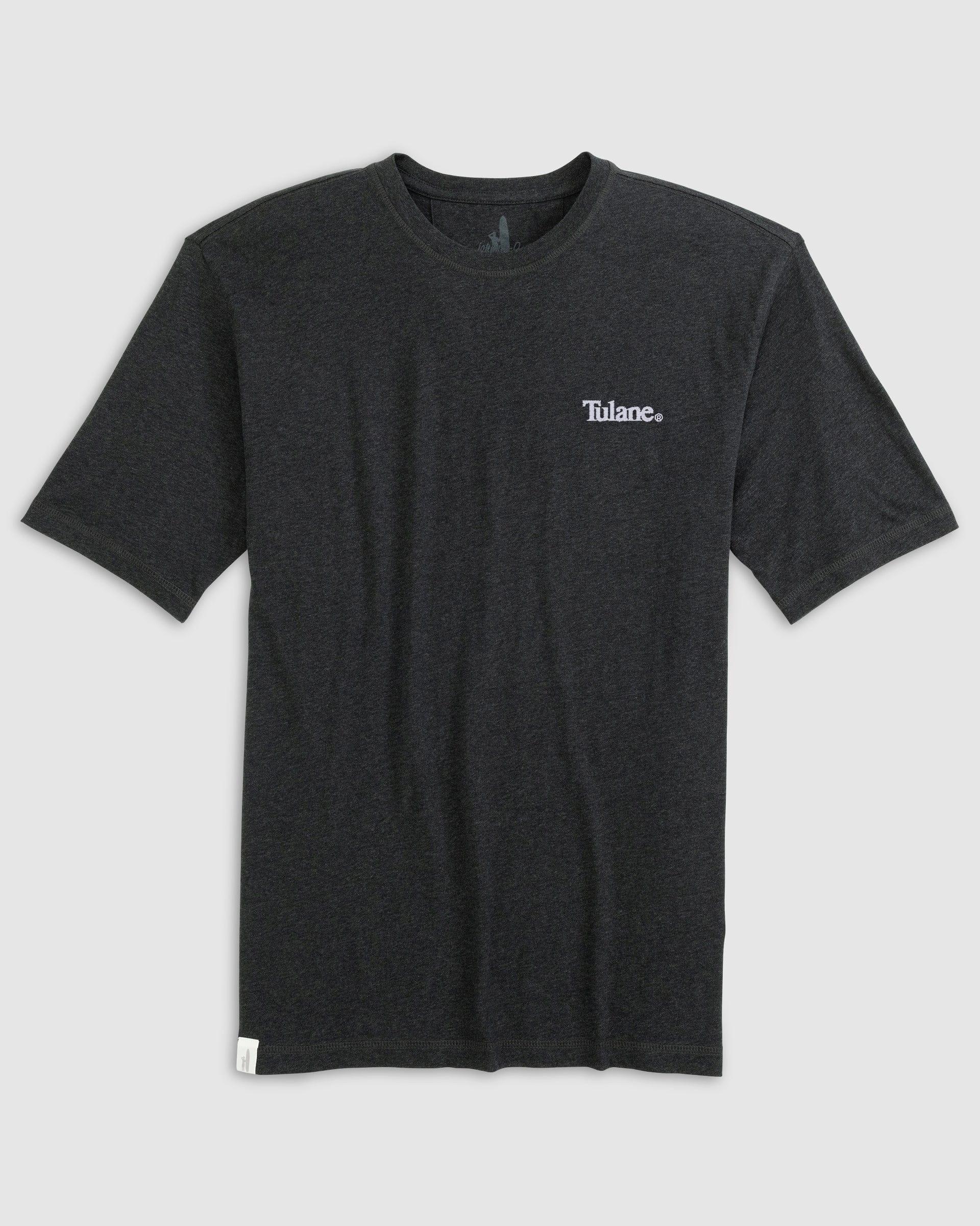 johnnie-O Tulane Heathered Spencer Cotton T-Shirt Product Image