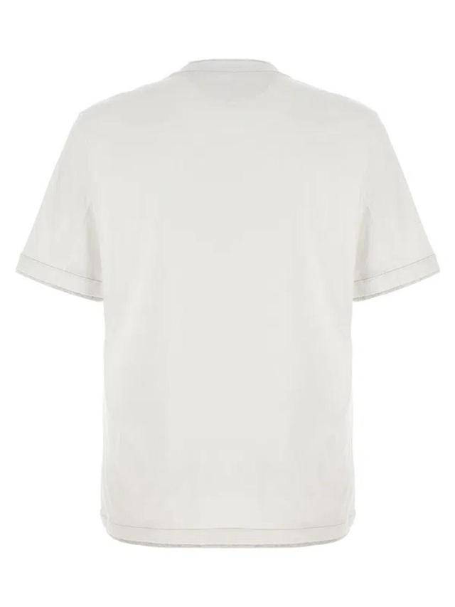 BRUNELLO CUCINELLI Layered T-shirt In Gray Product Image