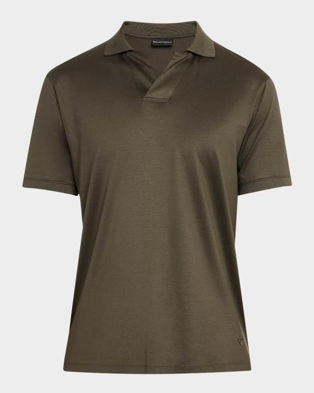 Men's Polo Shirt with Johnny Collar Product Image