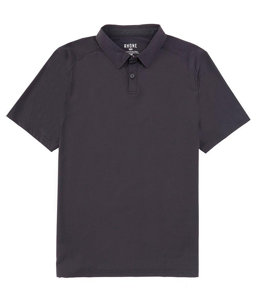 RHONE Delta Pique Solid Short Sleeve Polo Shirt Product Image