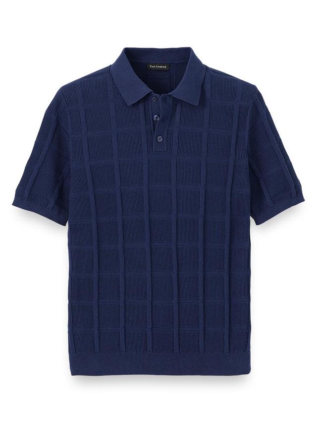 Cotton Three Button Polo Product Image