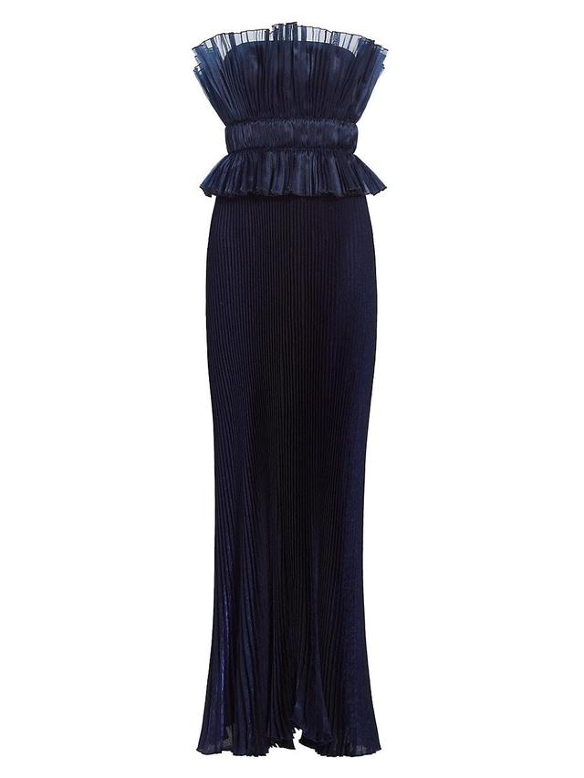 Womens Masquerade Strapless Column Gown Product Image