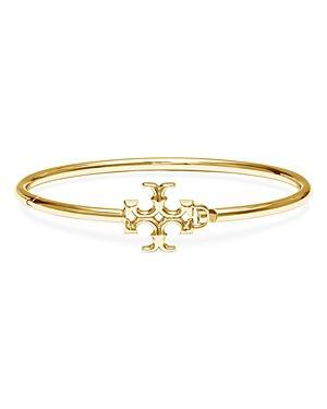 Womens Kira 18K Gold-Plated Logo Bangle Product Image