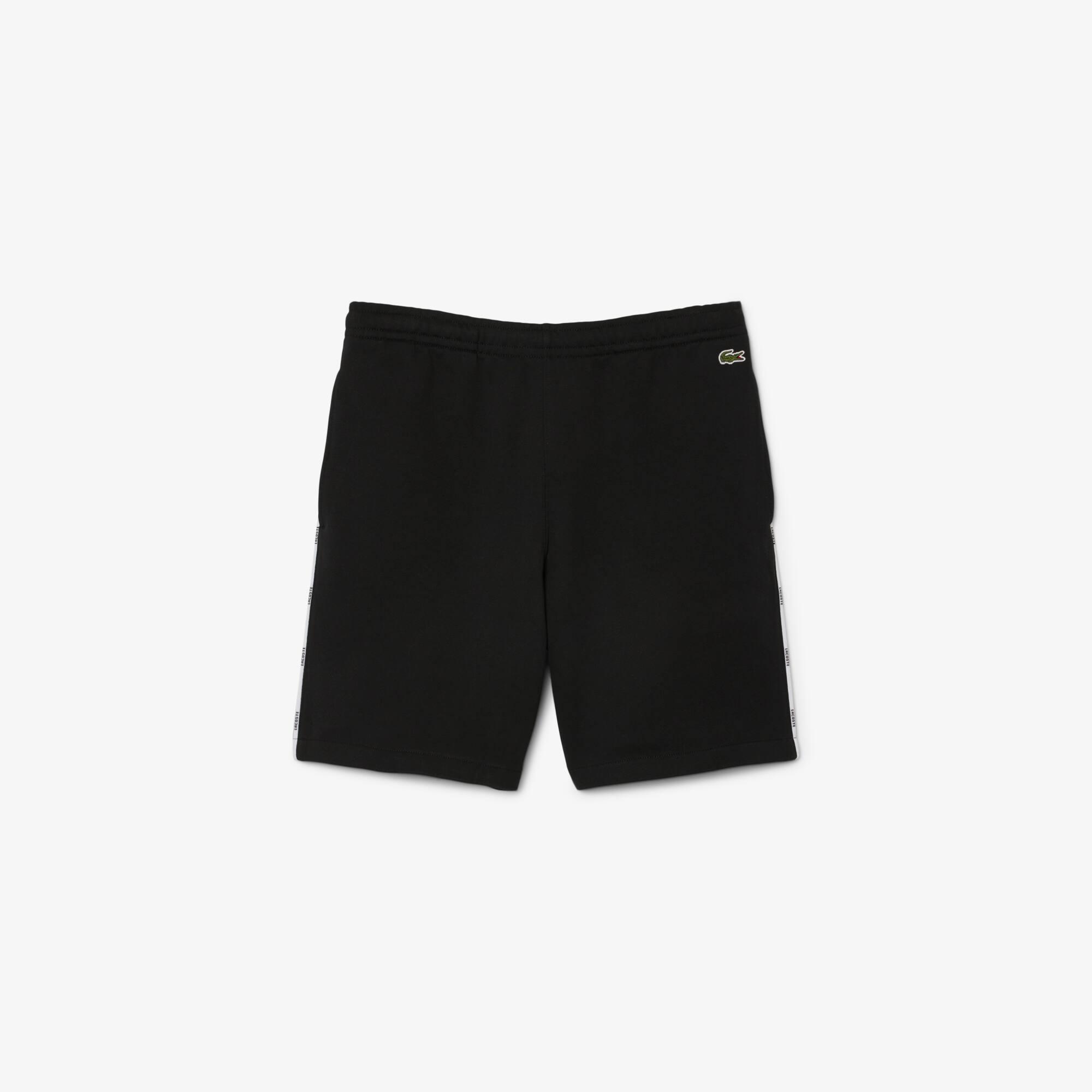 Logo Trim Cotton Fleece Shorts Product Image