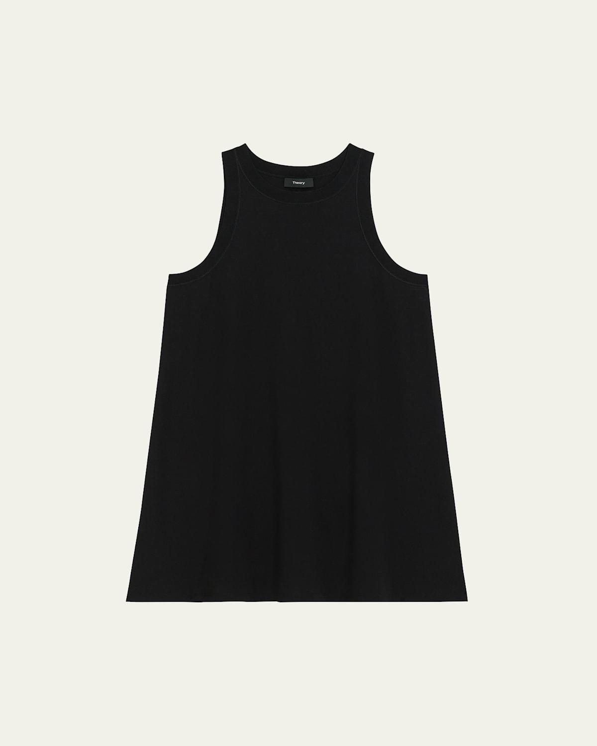 Rib-Neck Sleeveless Mini Tank Dress Product Image