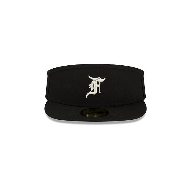 Fear of God Essentials Black 59FIFTY Visor Hat Male Product Image