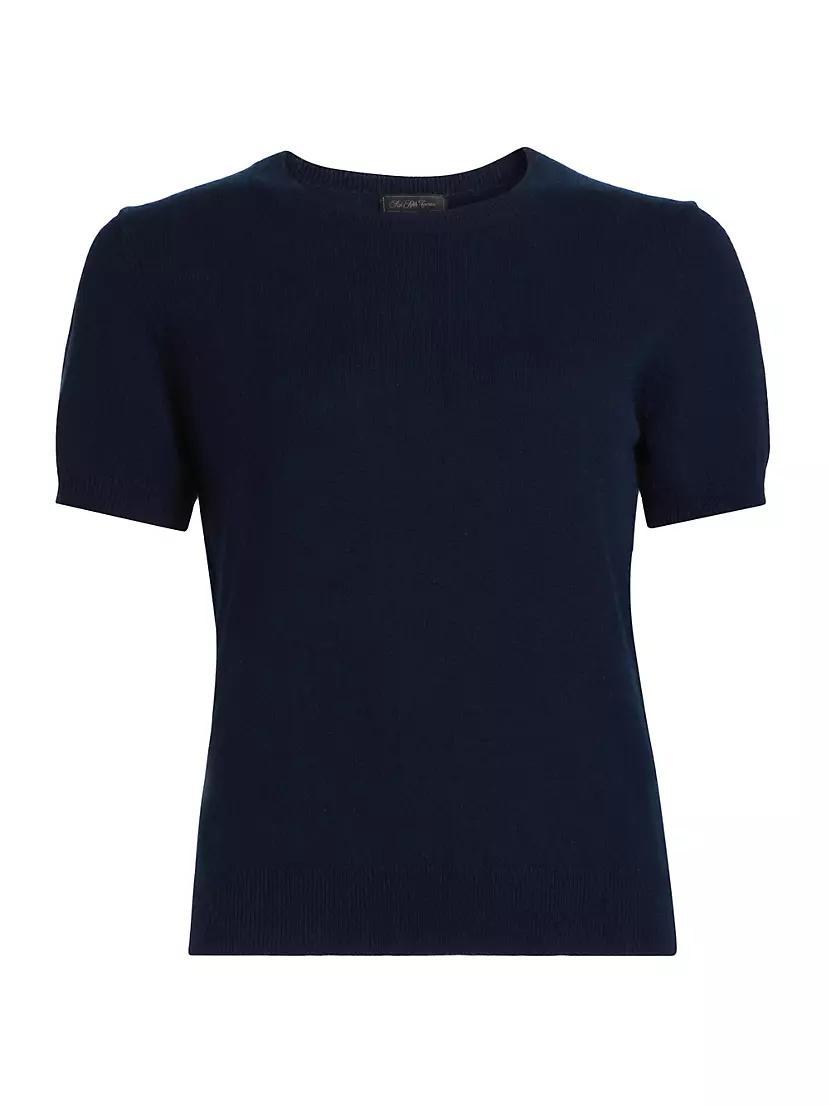 Cashmere Crewneck Short-Sleeve Sweater Product Image