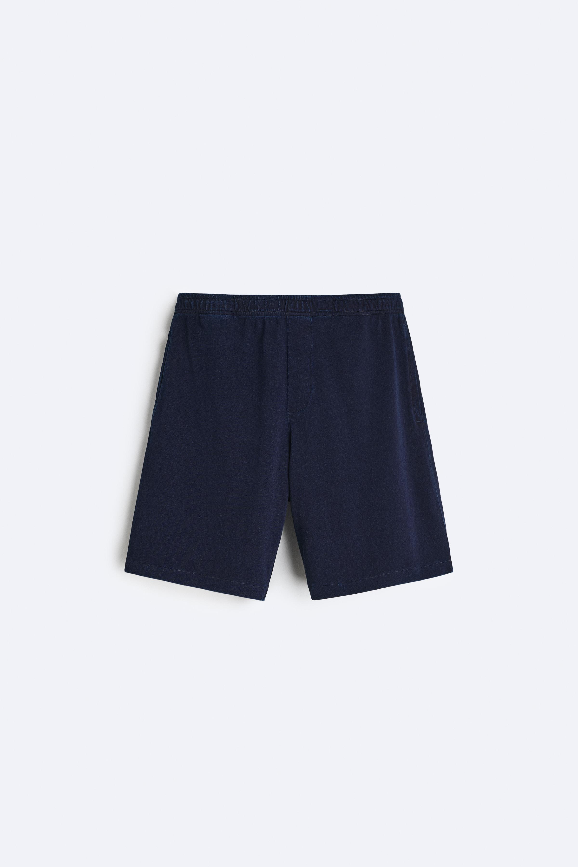 INDIGO COTTON SHORTS Product Image