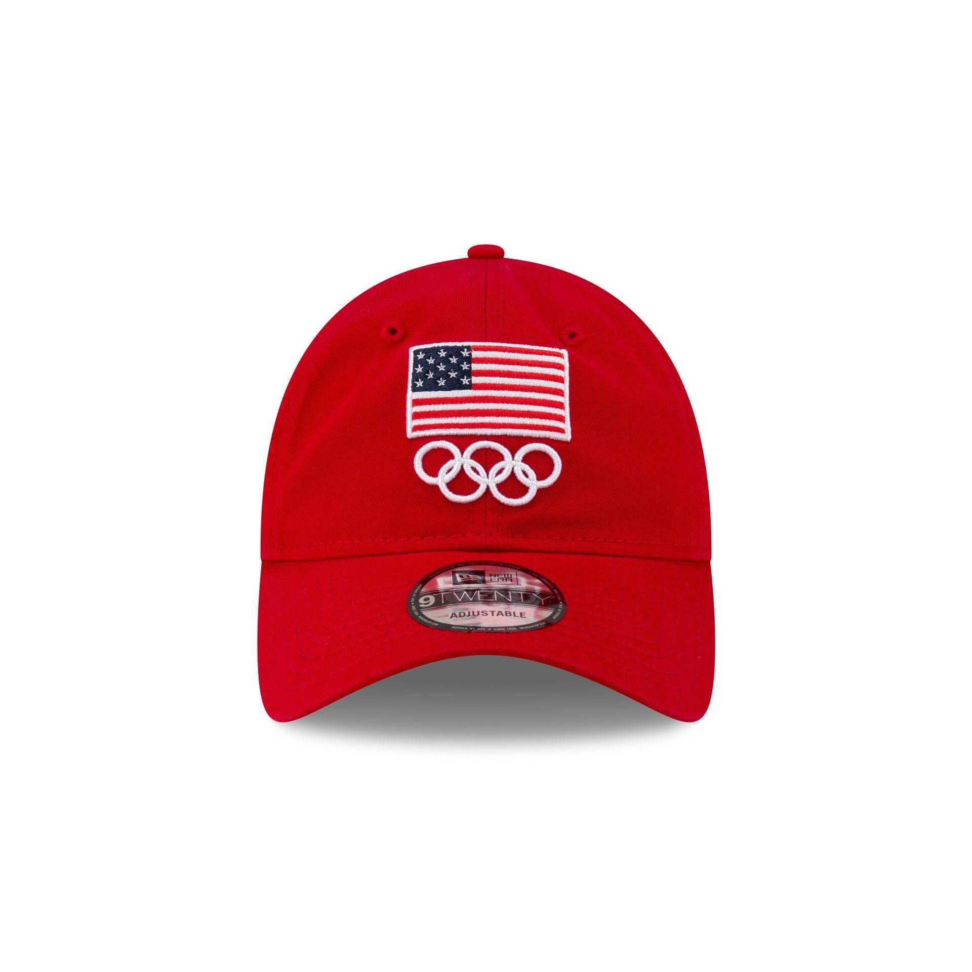 Team USA Olympics Red 9TWENTY Adjustable Hat Male Product Image