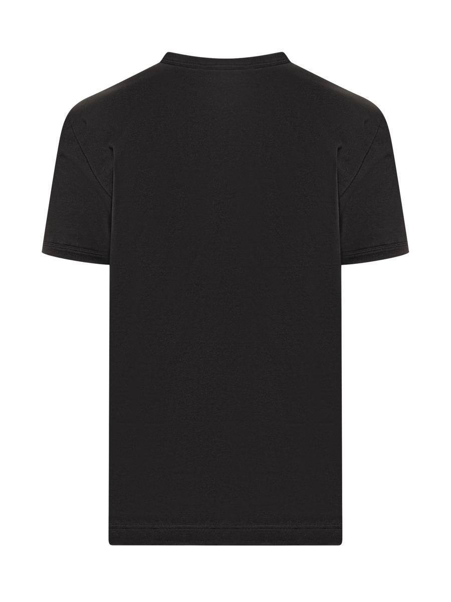 Embroidered Logo Crew Neck T-shirt In Black Product Image