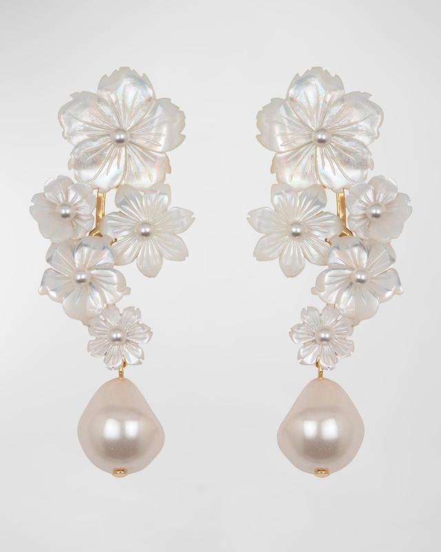 Womens Makenzie Goldtone & Mother-Of-Pearl Drop Earrings Product Image