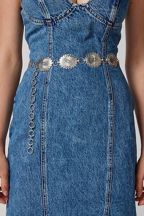 Embossed Chain Belt Womens at Urban Outfitters Product Image