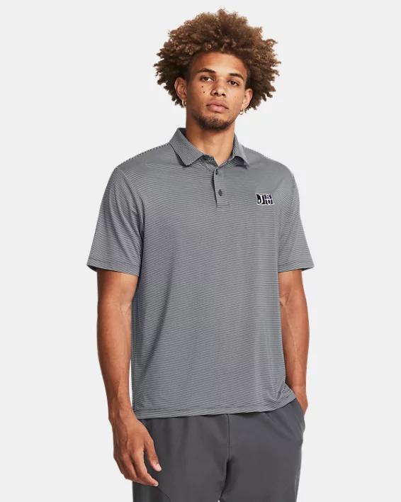 Mens UA Tee To Green Collegiate Bridge Stripe Polo Product Image