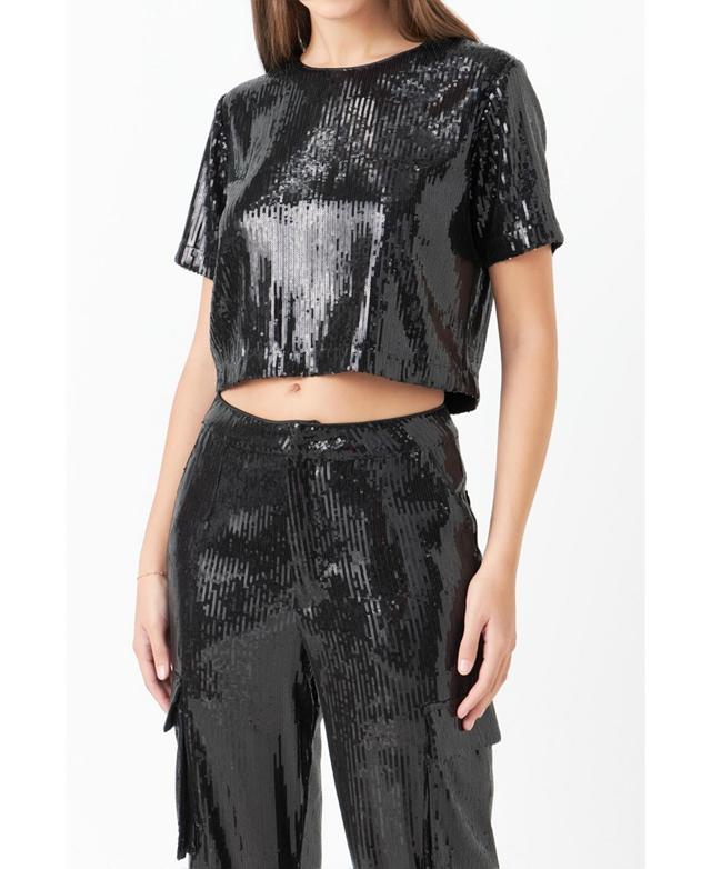 Endless Rose Sequin Crop Top Product Image