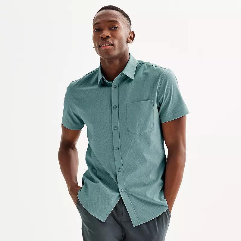 Mens FLX Slim Performance Untucked-Fit Button Down Shirt Product Image