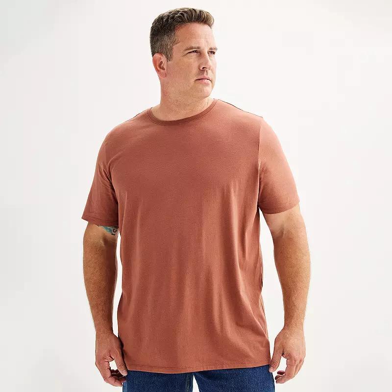 Mens Apt. 9 Premier Flex Short Sleeve Crewneck Tee Plush Pink Product Image