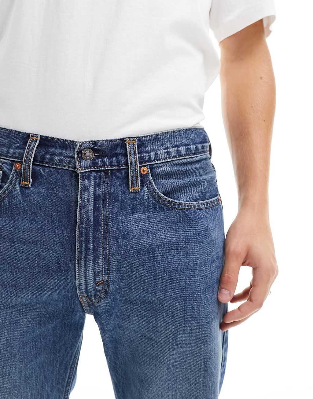 Levi's 555 '96 relaxed straight fit jeans in mid blue Product Image