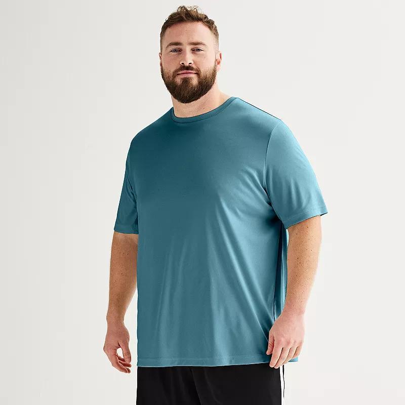 Big & Tall Tek Gear Dry Tek Tee, Mens Black Product Image