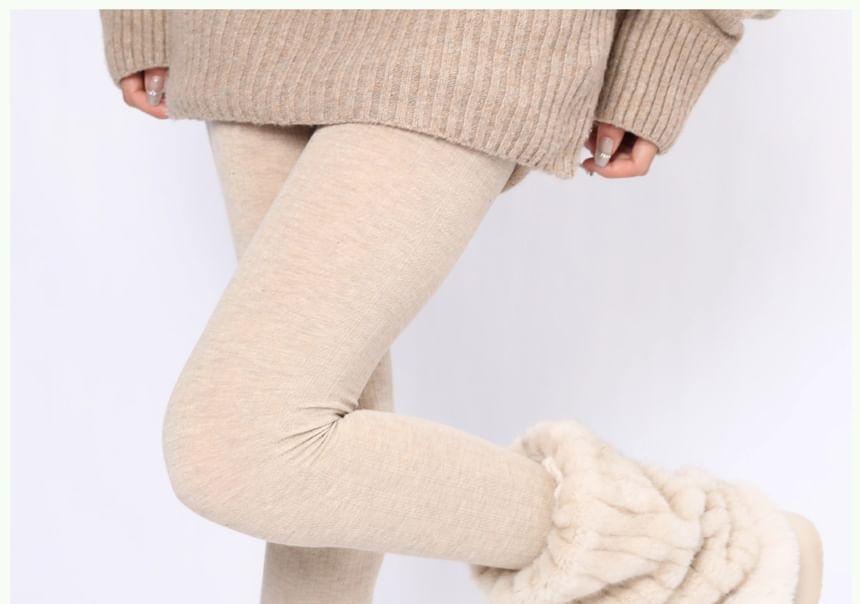 Plain Ribbed Fluffy Leg Warmers Product Image