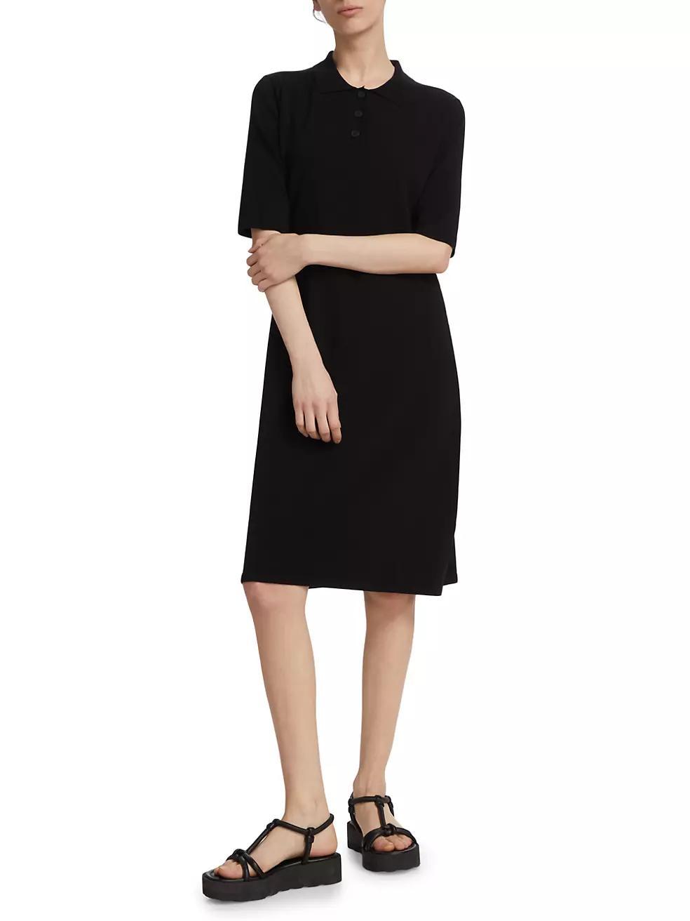 COLLECTION Short-Sleeve Polo Midi-Dress Product Image