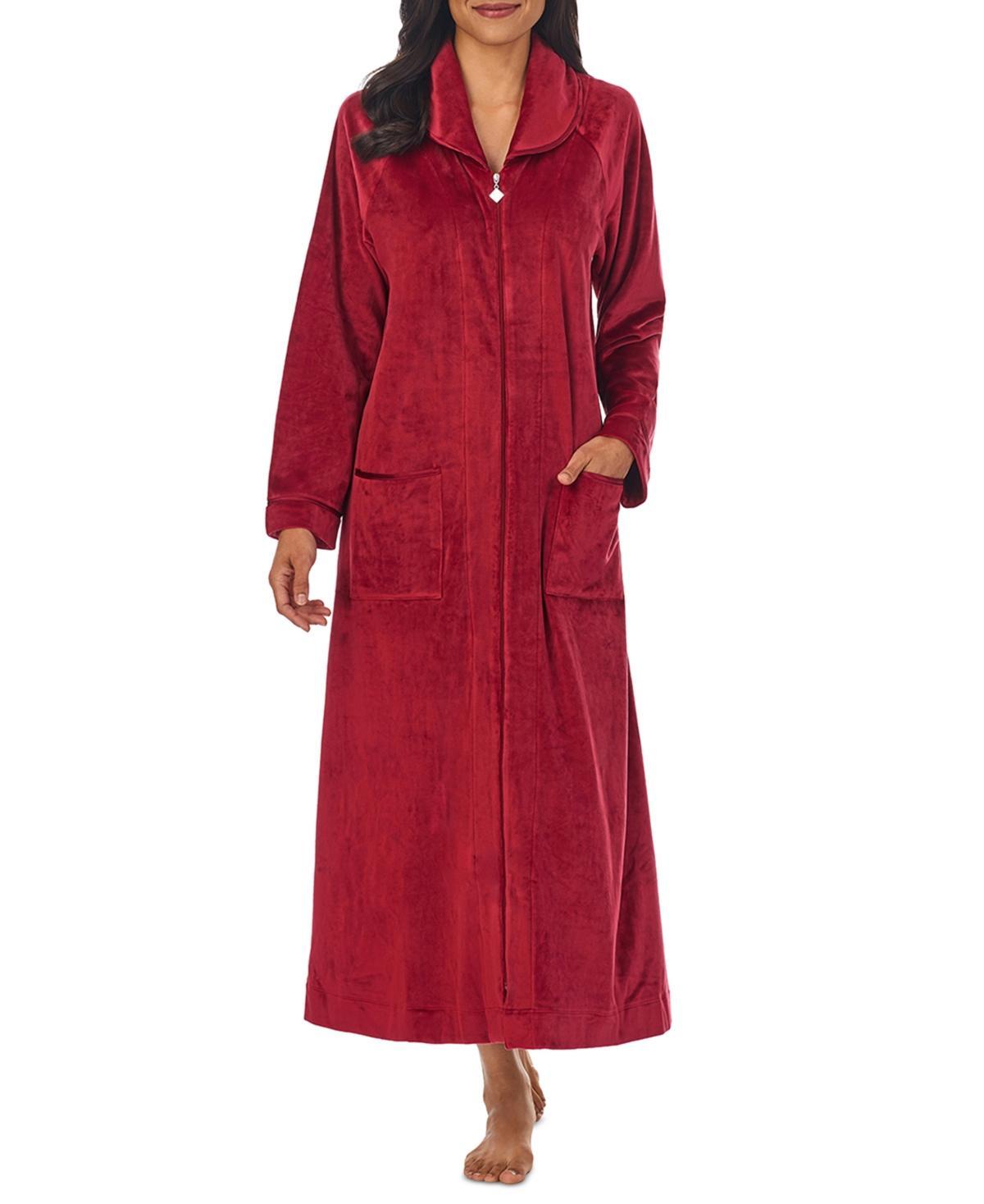 Eileen West Womens Zip-Front Velour Ballet Robe Product Image